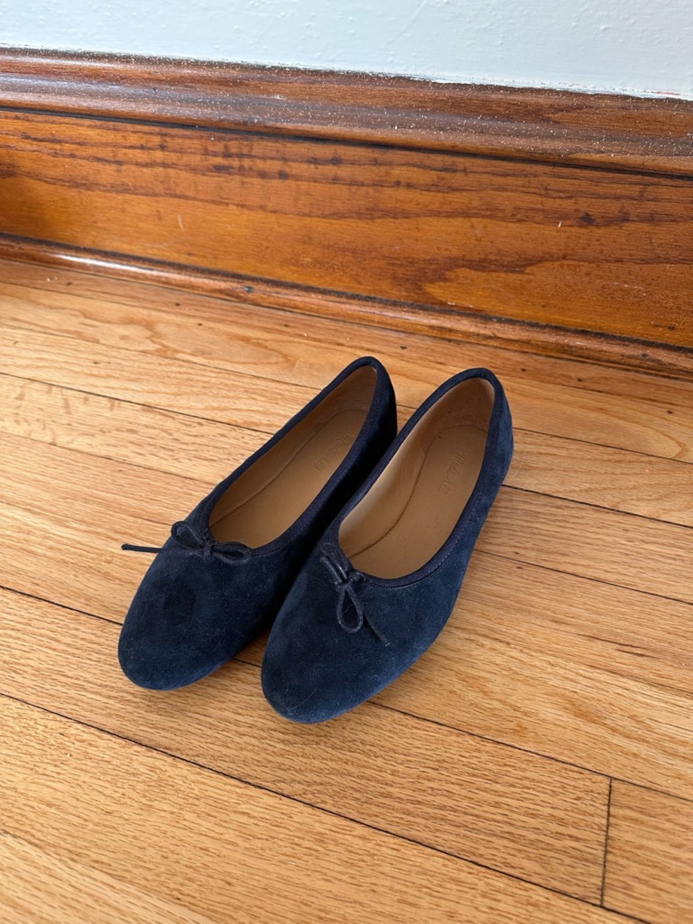 Madewell Navy Suede Ballet Flats